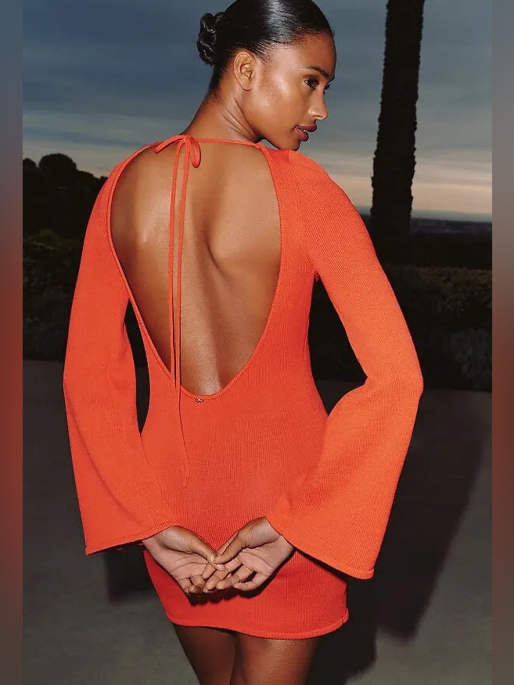 TATIANA Long-Sleeve Mini Dress